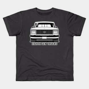 1987 - 1991 Truck / Bricknose Grille BW Kids T-Shirt